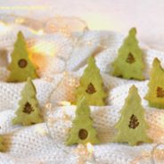 Linecké cukroví s příchutí matcha